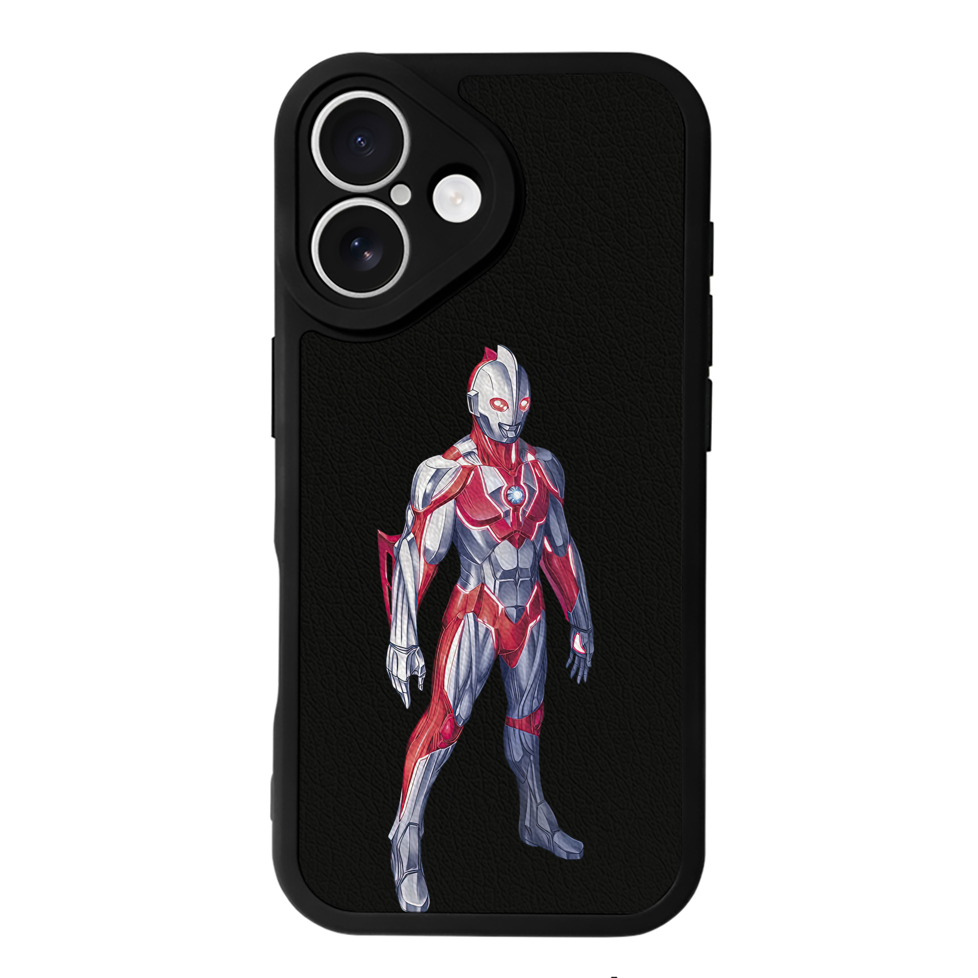 （画像用） ウルトラマン Ultraman 【iPhone 16シリーズ対応】シリコンスマホケース（レザー調） 材質：シリコン